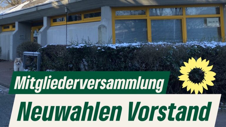 Grüne Mitgliederversammlung: Neuwahlen Vorstand